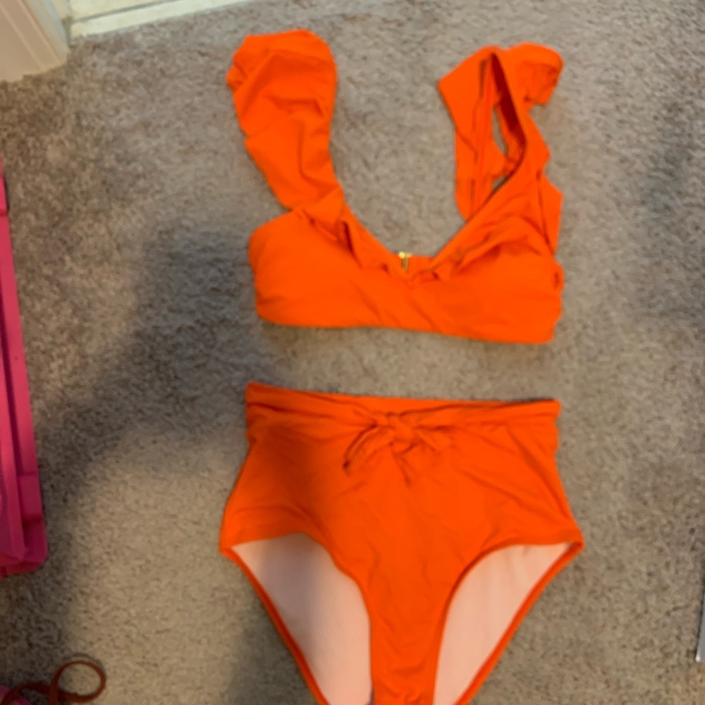 Two piece high waisted swimsuit
